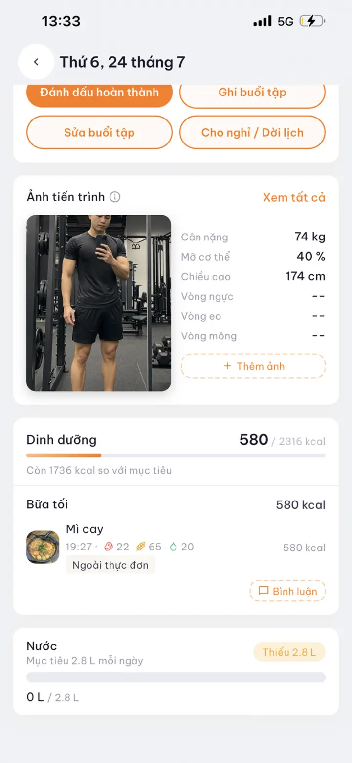 Nhật ký học viên theo ngày